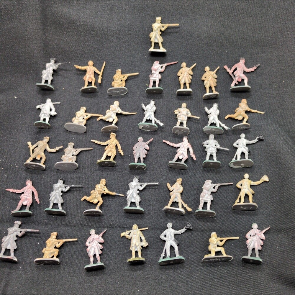 (36) American Revolution Militia In Hunting Shirt 1/72 Miniatures